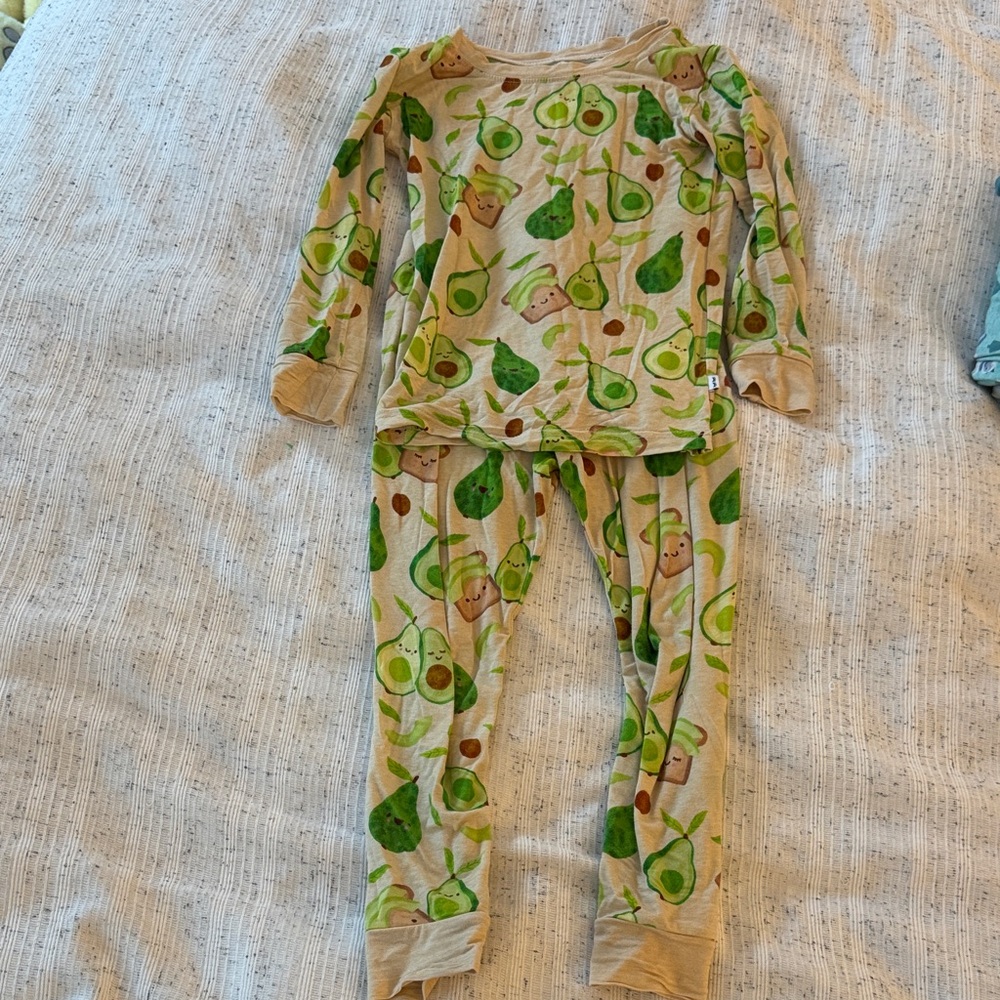 Little Sleepies Avocado toast pajamas